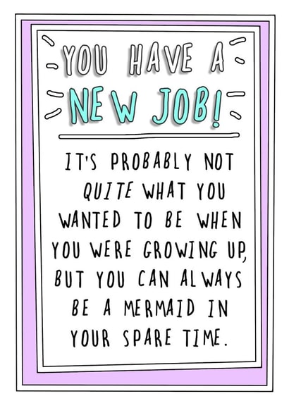 new job Leaving Card 7540 created by Go La La!