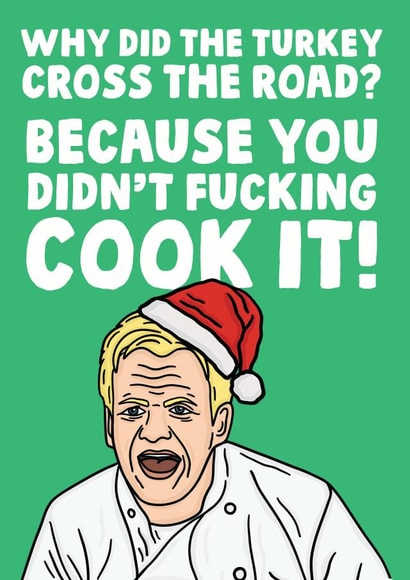 Funny Gordon Ramsay card created by Studio Doodles