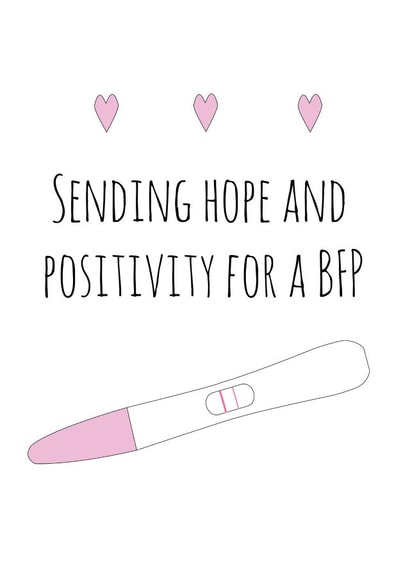 BFP - Fertility Card created by @Laura Lonsdale Designs