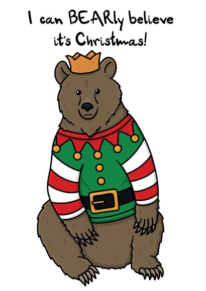 adult pun Christmas Card 14081 created by OhJaye