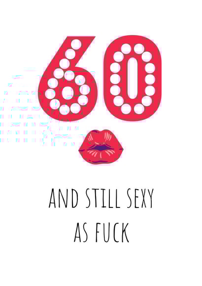 60 partner Birthday Card 14634 created by Fefe Teale