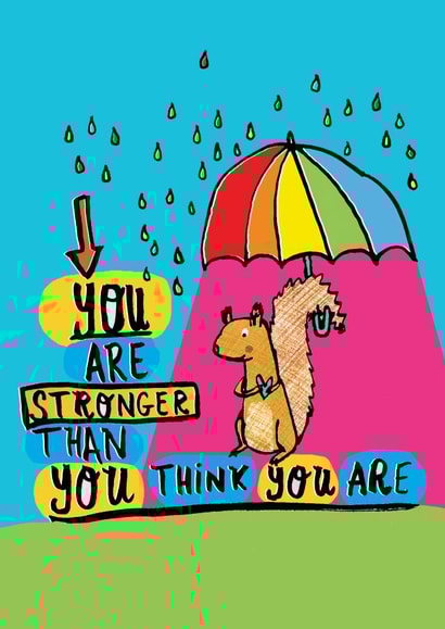 friend stronger Thinking of you Card 14938 created by Alice Palace