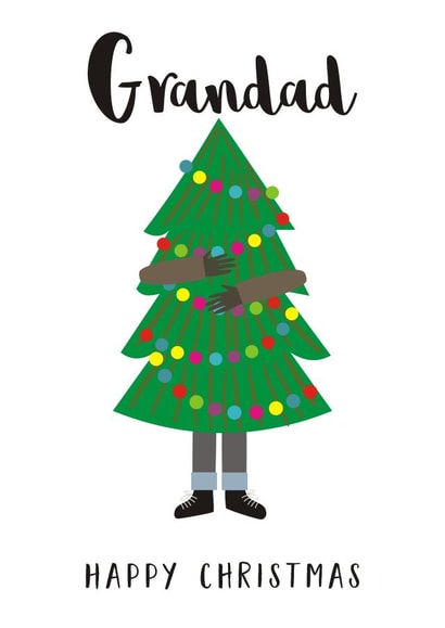 tree Grandad Christmas Card 2589 created by Claire Giles
