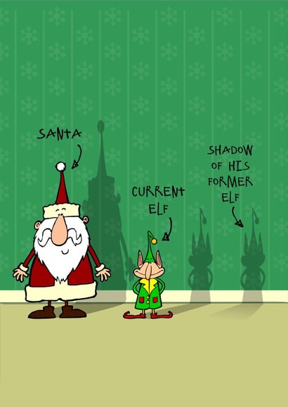 santa elf Christmas Card 35664 created by Eoin McKeown
