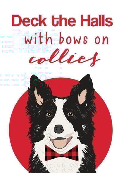 christmas collie Card 25144 created by Pet Friendly