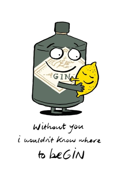Where to be GIN card created by Cardinky