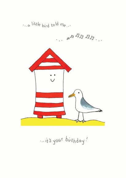 Beach Seaside Birthday Card 15935 created by Emma Cairn Art