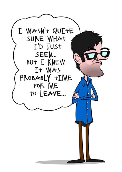 louis theroux Leaving Card 12565 created by Eoin McKeown