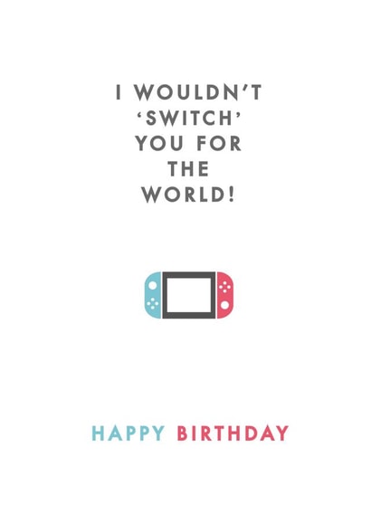 nintendo gaming Birthday Card 9686 created by Jodie Gaul & Co