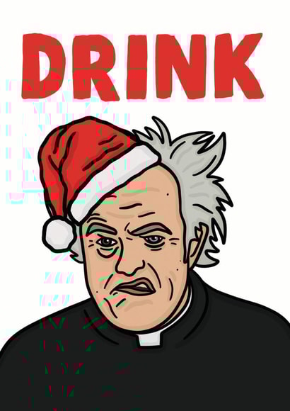 father jack Christmas Card 13282 created by Studio Doodles