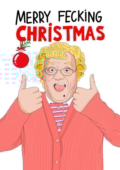 mrs brown Christmas Card 3344 created by Kasia Cards