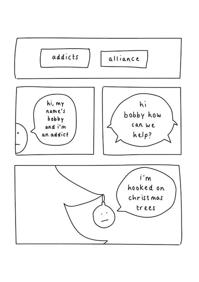 bauble tree Christmas Card 32236 created by Jemima de Viell