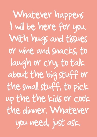 hugs help Sympathy Card 8898 created by Duckduckle Design