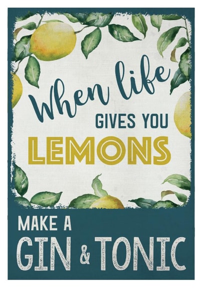 lemons gin Card 25239 created by Pippa Race