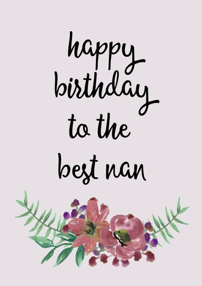 floral flowers Birthday Card 15949 created by Pippin Prints