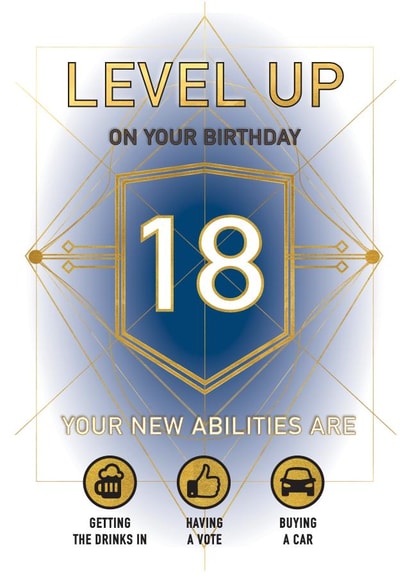 18 eighteen Birthday Card 15171 created by Mad Philomena