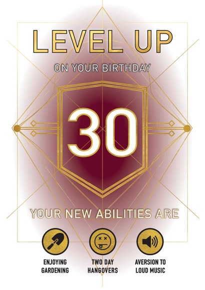 30 thirty Birthday Card 15172 created by Mad Philomena