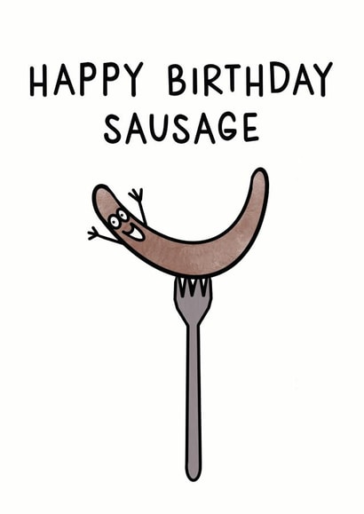 HappyBirthday Sausage Card 40254 created by Mumble