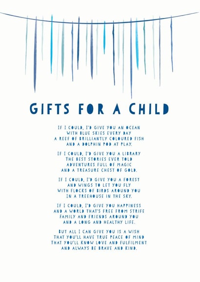 naming poem New Baby Card 8697 created by Joanna Miller