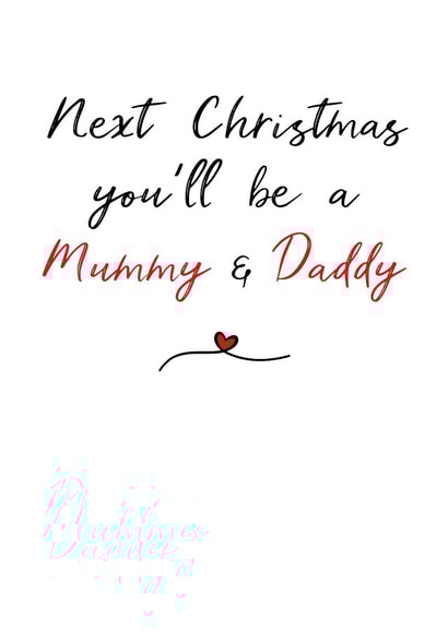 pregnant adult Christmas Card 8441 created by Parsy Designs
