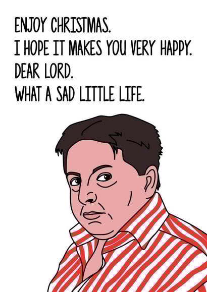 enjoy sad Christmas Card 9352 created by Peabody Studio