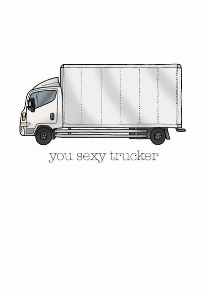 Funny Trucker Card created by Becka Griffin