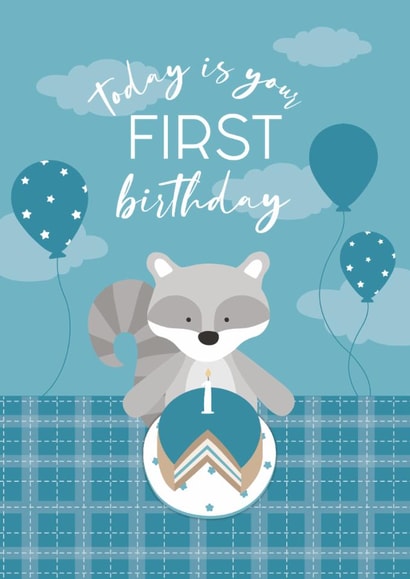 first animal Birthday Card 16006 created by Laura