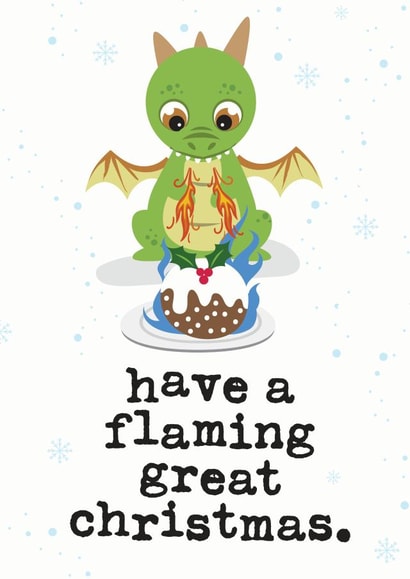 Have a flaming great Christmas created by Mrs Best Paper Co.