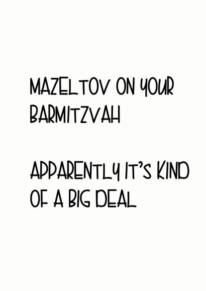 bar mitzvah barmitzvah Faith Card 5154 created by Little Lisa Designs