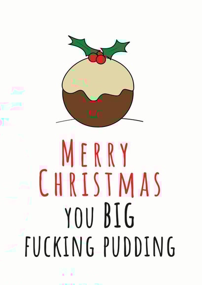 Adult Cheeky Christmas Card 40352 created by Total Bad Cards