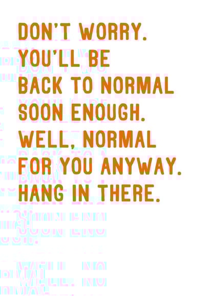 Funny Get Well Card - Hang In There created by SixElevenCreations