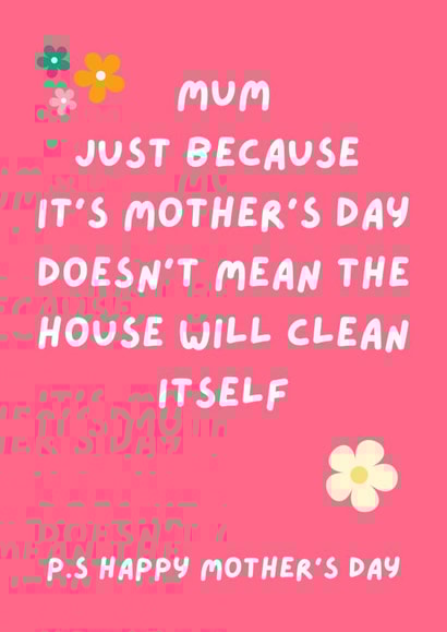 Cheeky Mother's Day Card created by Mitch Fox