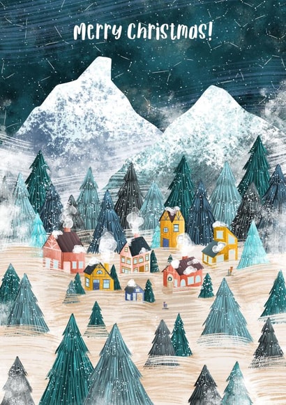 christmas village Card 23081 created by Megan Higgins