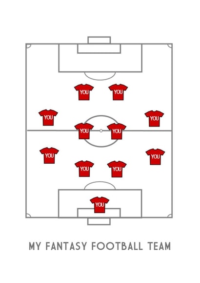 My Fantasy Football Team created by Worry Less Design