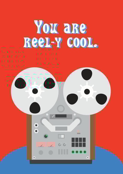 Music Reel Tape Friendship Romantic Card created by The Fidorium