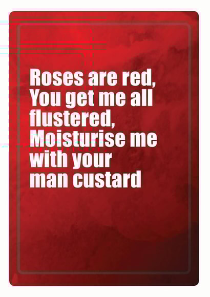 Rude roses are red Valentines Day Card 38858 created by turds of wisdom