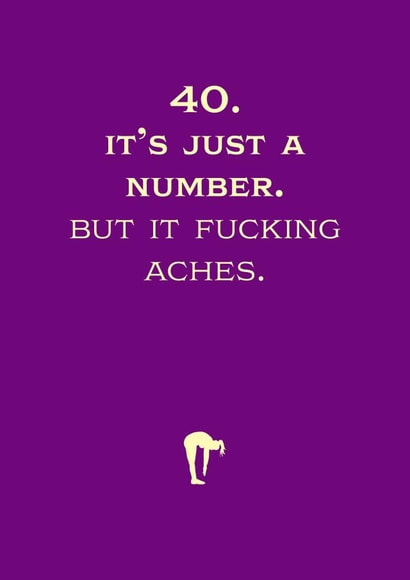 40 fucking Birthday Card 8795 created by Rusty Pencil