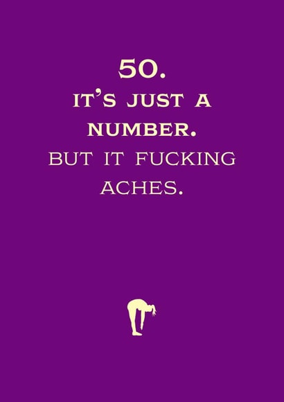 50th milestone birthday card  created by Rusty Pencil