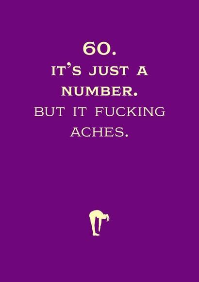 aches fucking Birthday Card 8796 created by Rusty Pencil