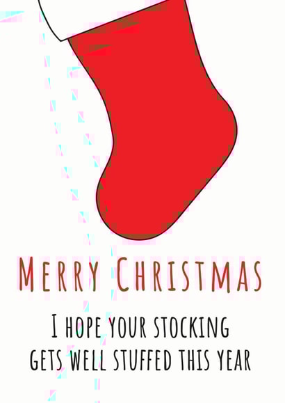 Adult Cheeky Christmas Card 40357 created by Total Bad Cards