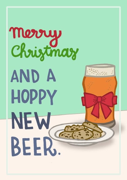 adult beer Christmas Card 39984 created by Carla Letters