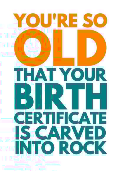 old birth certificate Birthday Card 28022 created by Redrakoon