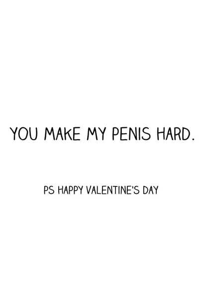 make penis Valentines Day Card 4979 created by Offhand Cards