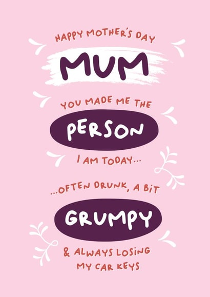 Happy Mother's Day Bro funny card created by PaperJam Print Co.