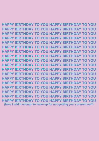 present make up Birthday Card 8506 created by Joanna Myles