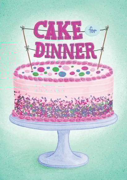 cake dinner Birthday Card 16232 created by Jennifer Hines