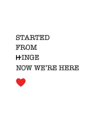 hinge heart Valentines Day Card 15945 created by metoyou