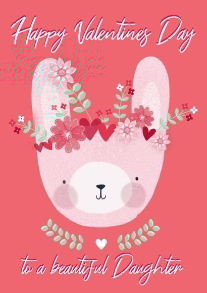 daughter day Valentines Day Card 15076 created by Juniper and Rose Studio