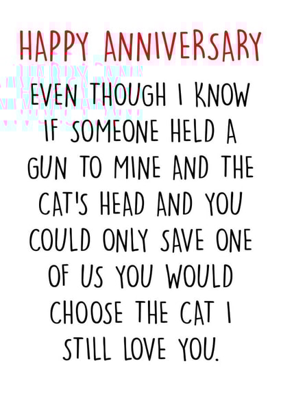 prefer cat Anniversary Card 9111 created by Pack a Punch Designs