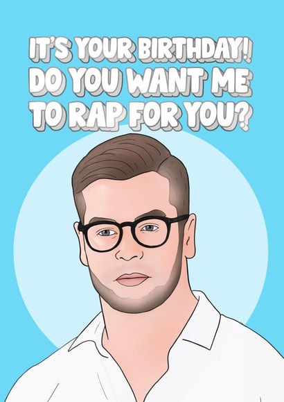 love island chris hughes Birthday Card 10092 created by Hey Huns It's Nicole